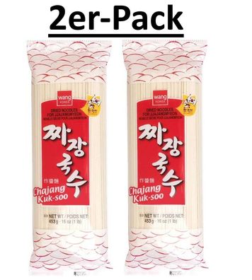 2er-Pack Wang Weizennudeln Koreanischer Art für Jjajangmyeon 453g