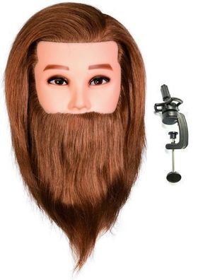 Fej James Brown férfi hajvágó fej 40cm természetes hajjal
