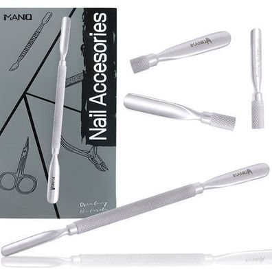 Doppelseitige Nagelfeile Hufstäbchen Nagelhautschieber Maniküre Pediküre SPA-Salon