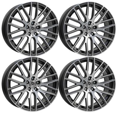 4 MB Design Felgen KV4 9.0Jx20 ET40 5x112 Mattgraupol für Audi A3 A4 A6 A8 Q2 Q3 Q4