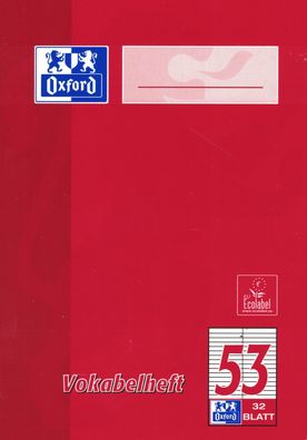 OXFORD Vokabelheft DIN A6 Liniert