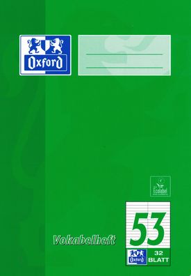 OXFORD Vokabelheft DIN A5 Liniert