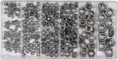 Metrische rostfreie Muttern M3, M4, M5, M6, M8 und M10, 300 Stück