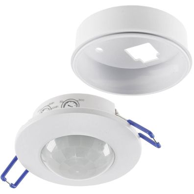 Decken-Einbau Bewegungsmelder FLAT 360 Grad UP AP Rahmen nur 30mm Einbautiefe