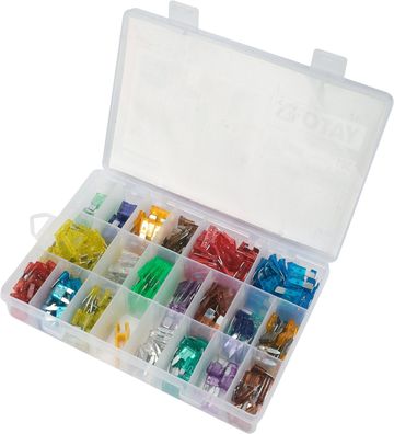 KFZ Flachsicherungen Set Standard & Mini – 180-teilig
