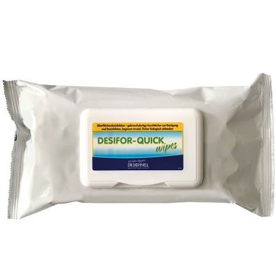 Desifor Quick Wipes Desinfektionstücher, 80 Stück Flowpack, Alkoholfrei