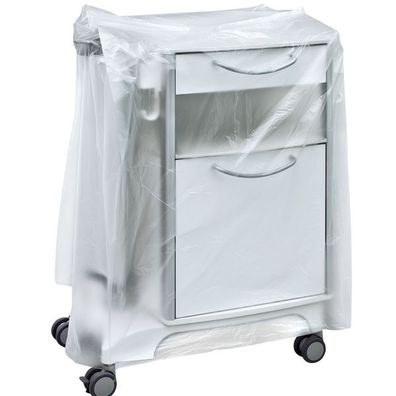 Nachttischhauben HDPE Transparent 600 + 500x1000mm 10my 200 St/Ro