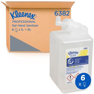Kleenex Handdesinfektionsgel Transparent Alkohol 70% 1L Flasche