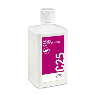 C 25 Händedesinfektionsgel, 500ml Flasche