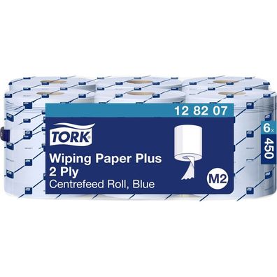 Tork Starke Mehrzweck Papierwischtücher Blau, 2-lagig, 20x35 cm, M2 System