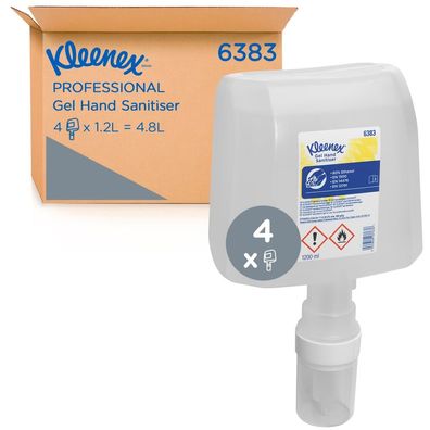 Kleenex Handdesinfektionsgel Mit Alkohol Transparent, 1,2L Flasche