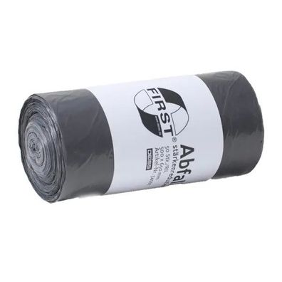 FIRST PLUS Abfallbeutel 30L | LDPE Grau, 12my, 50 Stück