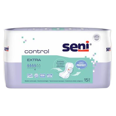 Seni Control Extra Einlagen 15 Stück, Atmungsaktiv & Anti-Geruch