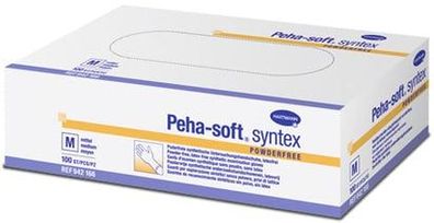 Peha-soft Syntex Nitrilhandschuhe Puderfrei, Größe L, 100 Stück