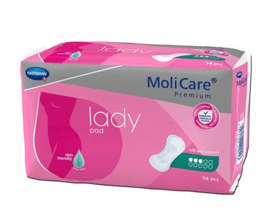 MoliCare Premium Lady Pad 3 Tropfen Saugstärke, 14 Stück