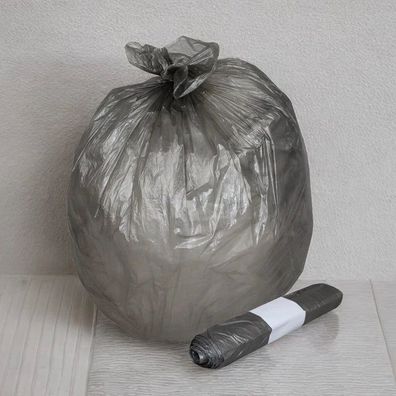 Müllbeutel HDPE, 15L, grau, 390x500mm, 6my, 50 St/Ro
