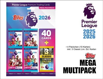 Premier League Trading Cards 2025/2026 - MEGA Multipack