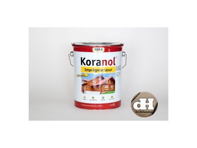 Farblos Koranol, Imprägnierlasur, Lasur, Holzschutz, 5 Liter 17,60 € / l Kora