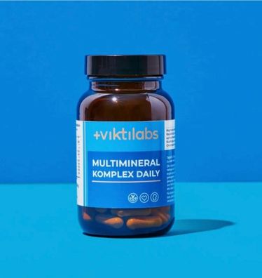 Viktilabs Multimineral Komplex Daily | 60 Kapseln | 11 Mineralien | Vegan