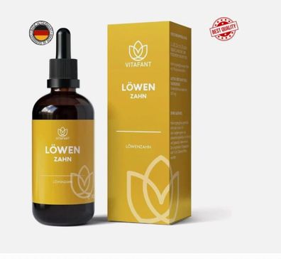 Vitafant- Löwenzahn Elixier Löwenzahnwurzel Extrakt-Ohne Alkohol & Zucker- 100ml