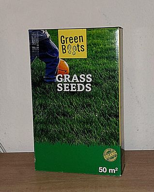 Grassamen Rasensamen Grass Rasen Rasensaat Traumrasen Green Boots für 50 m2