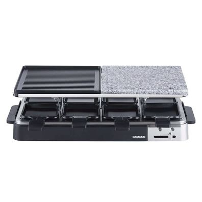 Melissa Raclette Grill/Steinplatte für 8 Pers., schwarz