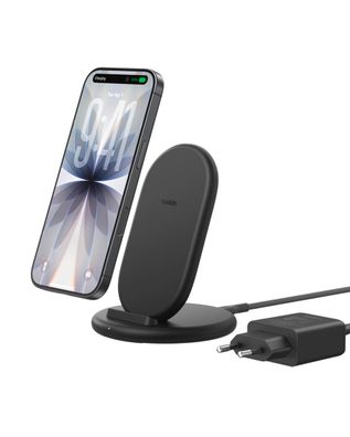 Belkin 9 W kabelloses Ladestand mit Netzteil, schwarz