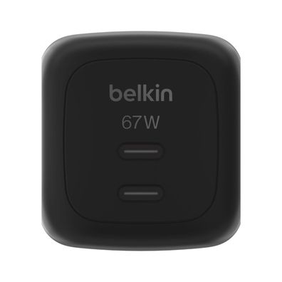 Belkin 67W Dual USB-C Ladegerät Power Delivery und PPS, black