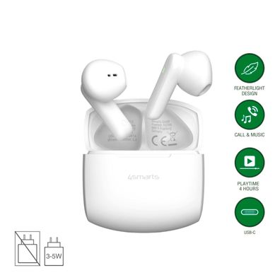 4smarts Wireless Headset SkyBuds Air, weiß