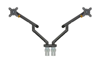 BakkerElkhuizen BE Flexible Dual Monitorarm Dark Grey