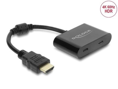 Delock Adapter HDMI Stecker zu USB Type-C? Buchse (DP Alt Mode) 4K 60 Hz