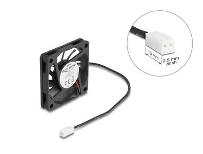 Delock Axiallüfter 5 V DC, 60 x 60 x 10 mm schwarz