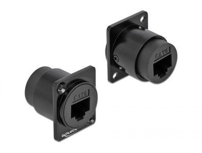 Delock D-Typ Modul RJ45 Cat.6 Buchse zu Buchse