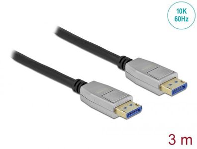 Delock DisplayPort Kabel 10K 60 Hz 54 Gbps Metallgehäuse 3 m