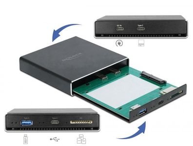 Delock Externes Gehäuse für 2.5" SATA mit zusätzlichem USB Type-C?