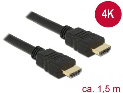 Delock Kabel HDMI A Stecker > HDMI A Stecker 1,5 m