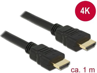 Delock Kabel HDMI A Stecker > HDMI A Stecker 4K 1 m