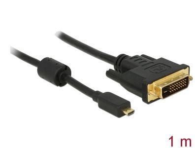 Delock Kabel Micro HDMI D Stecker > DVI 24 + 1 Stecker 1 m