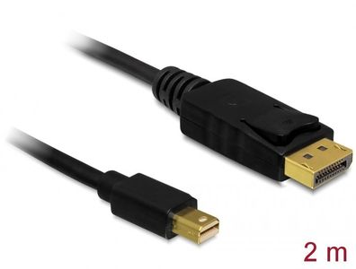 Delock Kabel Mini Displayport 1.2 Stecker > Displayport Stecker 4K 2,0 m