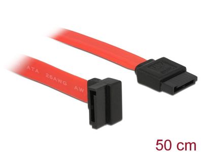 Delock Kabel SATA 50cm oben/gerade rot