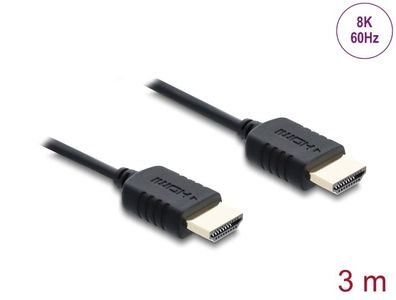 Delock Koaxiales High Speed HDMI Kabel 8K 60 Hz 48 Gbps mit Geflechtmantel 3 m