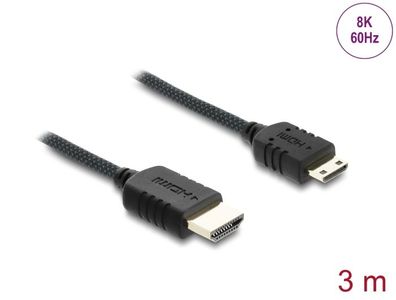 Delock Koaxiales High Speed HDMI Kabel HDMI Stecker zu Mini HDMI Stecker 8K 60 H