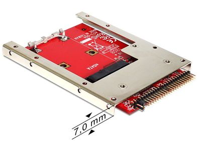 Delock Konverter IDE 44 Pin > mSATA mit 2.5" Rahmen (7 mm)