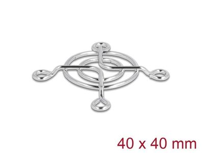 Delock Lüftergitter 40 x 40 mm silber
