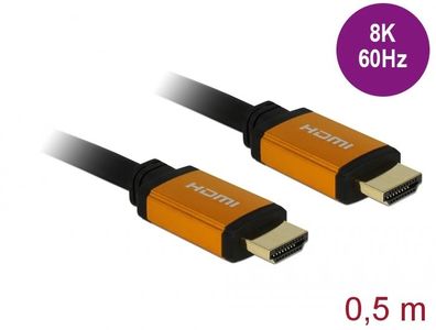 Delock Ultra High Speed HDMI Kabel 48 Gbps 8K 60 Hz 0,5 m