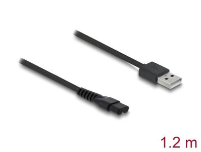 Delock USB Ladekabel 5 V für Elektrorasierer kompatibel mit Manscaped 2.0 / 3.0