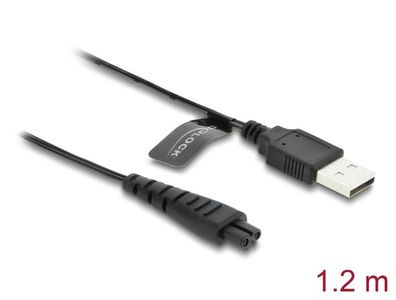 Delock USB Ladekabel 5 V für Elektrorasierer kompatibel mit Remington HC4250, MB