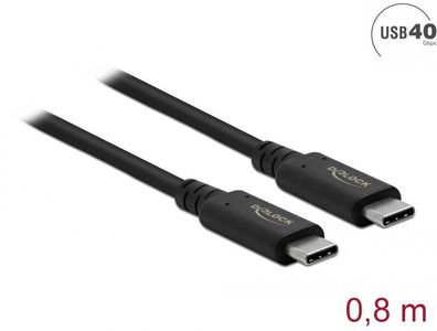Delock USB4? 40 Gbps Kabel koaxial 0,8 m