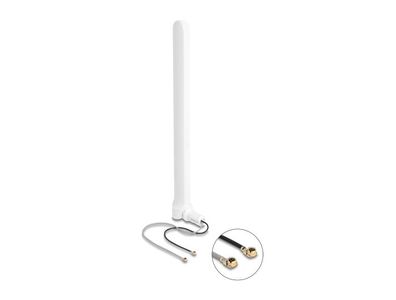 Delock WiFi 6 Doppelantenne 2 x I-PEX Inc., MHF® I Stecker 2 - 5 dBi 17 cm omnid