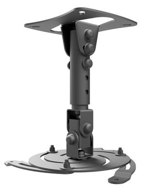 edbak Universal-Projektor-Deckenhalterung (3 Befestigungspunkte), schwarz